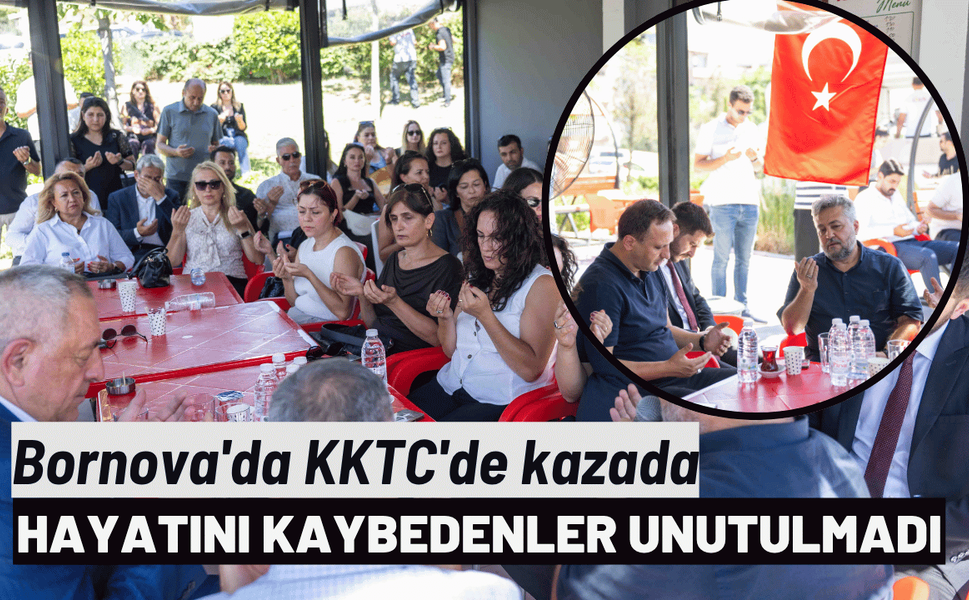Bornova'da KKTC'de kazada hayatını kaybedenler unutulmadı