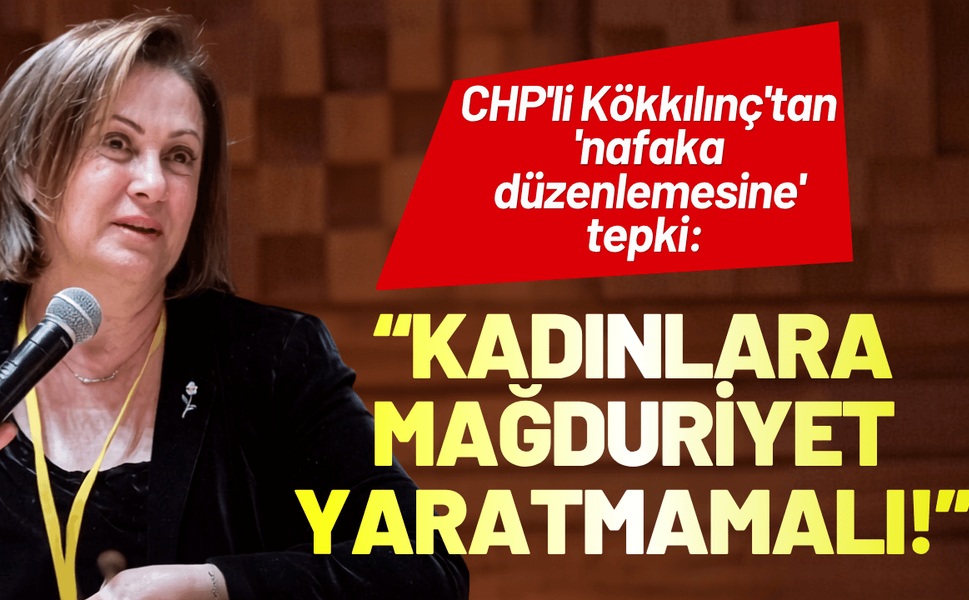 CHP'li Kökkılınç'tan 'nafaka düzenlemesine' tepki: Kadınlara mağduriyet yaratmamalı!