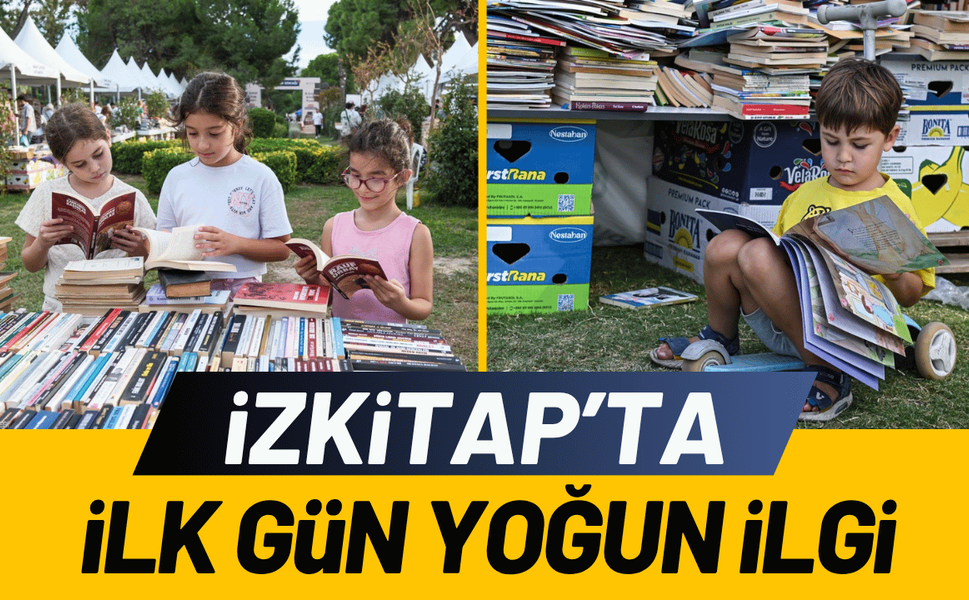 İZKİTAP’ta ilk gün yoğun ilgi