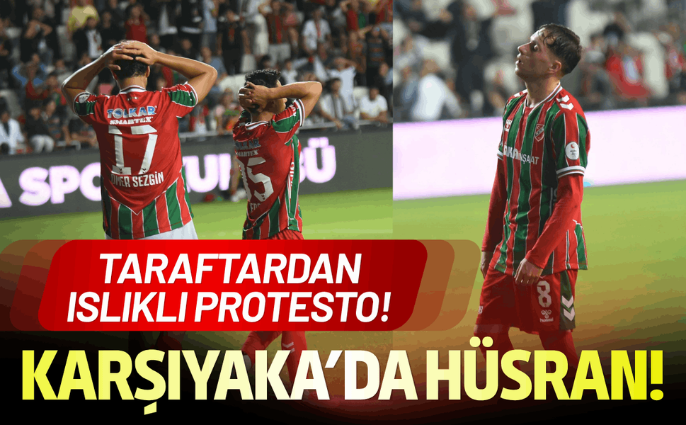Karşıyaka mağlup oldu, taraftardan ıslıklı protesto!