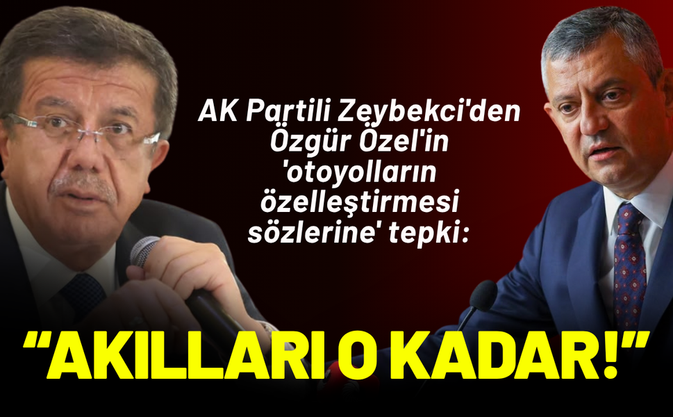 AK Partili Nihat Zeybekci'den Özgür Özel'e 'özelleştirme' tepkisi: Akılları o kadar!