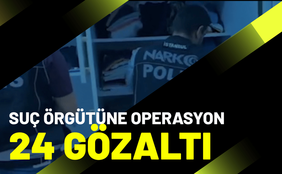 İzmir'de suç örgütüne operasyon; 24 gözaltı