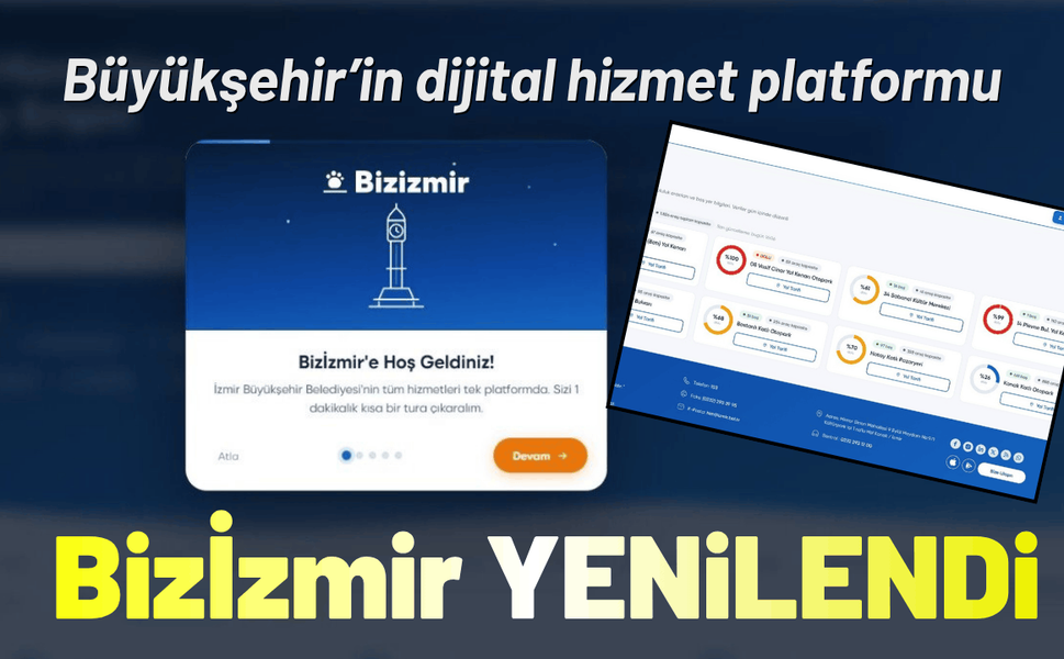 Büyükşehir’in dijital hizmet platformu Bizİzmir yenilendi