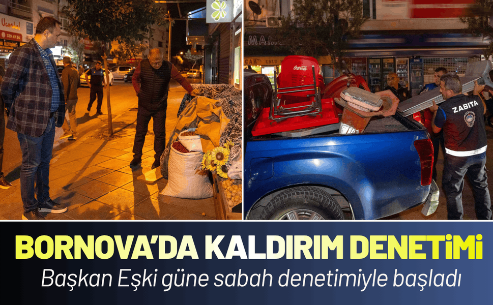 Bornova'da kaldırımlar özgürleşiyor