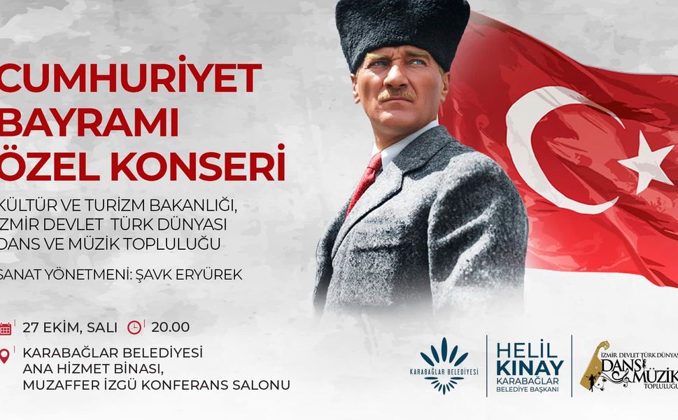 Karabağlar 'da Cumhuriyet'in 103. yılı dört gün boyunca kutlanacak