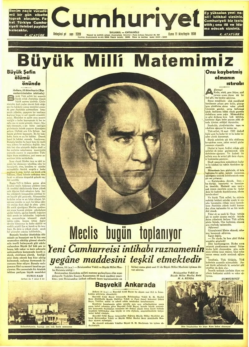 Cumhuriyet 11 Kasım Min Min