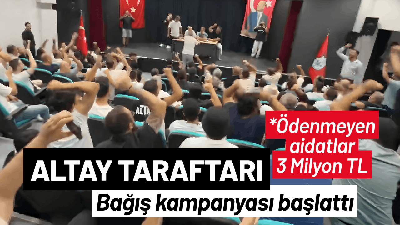 Altay taraftarı, bağış kampanyası başlattı