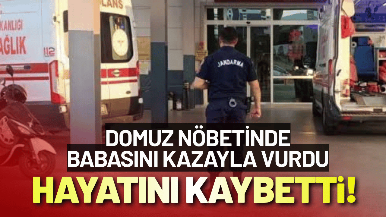 Domuz nöbetinde babasını kazayla vurdu, hastanede hayatını kaybetti!
