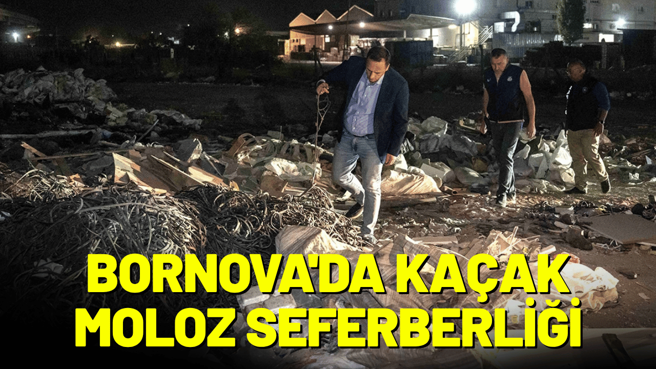 Bornova'da kaçak moloz seferberliği