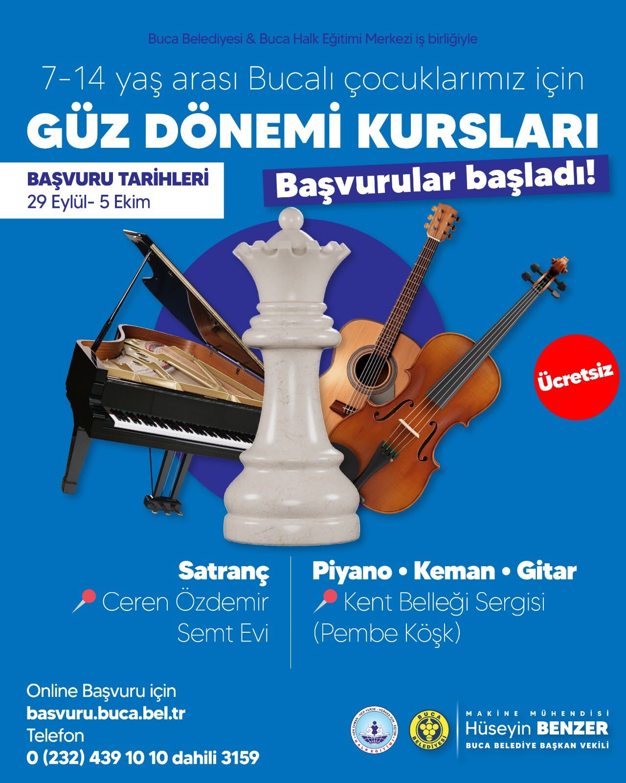Buca'da çocuklar için güz dönemi kursları başlıyor