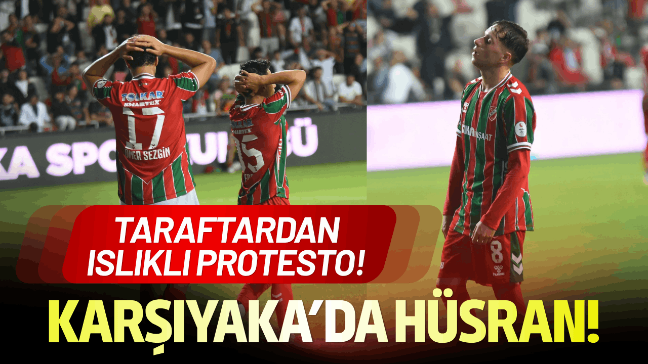 Karşıyaka mağlup oldu, taraftardan ıslıklı protesto!