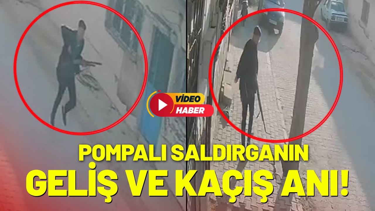 Manisa'da saldırganın kaçış anı kameralarda!